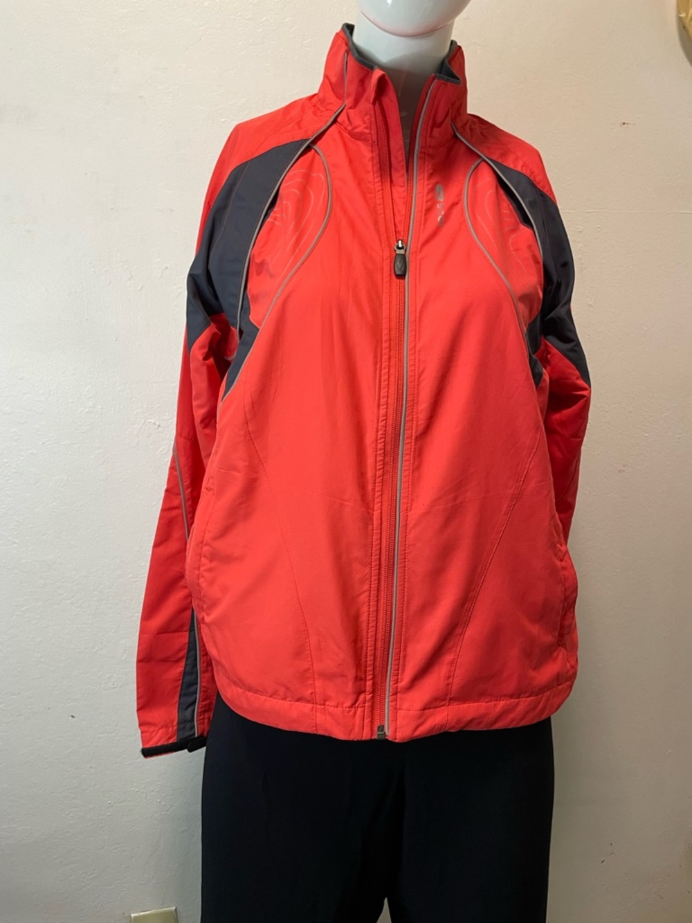 SUGOI Orange and Grey Cycling Jacket with Full Zip